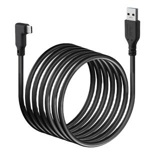弯头type-c数据线USB3.0相机联机Oculus Quest2link连接线piconeo3/4VR头盔眼镜串流高速传输充电线3米硬盘线