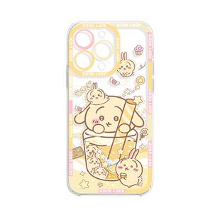 适用chiikawa苹果17手机壳iPhone17promax乌萨奇16女生12透明15小八13mini硅胶x吉伊卡哇xr/xs/8新款14外壳套