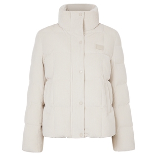 NAERSI/娜尔思灯芯绒羽绒服复古纹理抗寒蓄温2025年冬季新款女