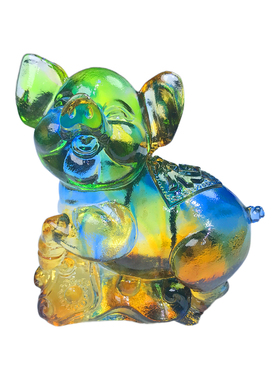 琉璃十二生肖全套招财猪生肖猪摆件工艺品高档家居装饰品生日礼物