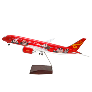 包邮波音747 787 777国航南航带起落架仿真飞机模型声控LED灯东航