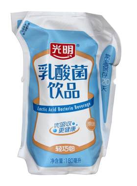 光明酸奶轻巧袋装早餐乳酸菌饮品