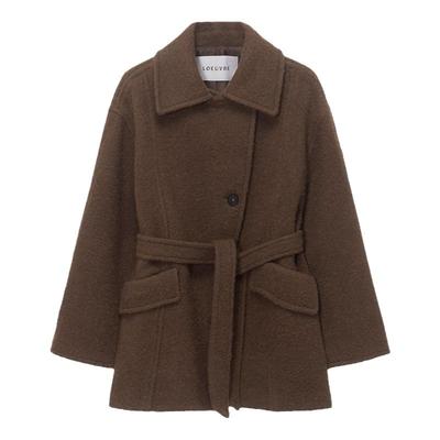 loeuvre美拉德宽松毛呢外套