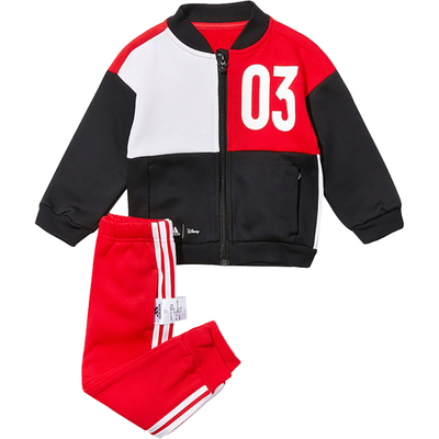 Adidas/阿迪达斯正品INF DY MM JOG B婴童经典拼接运动套装H46666