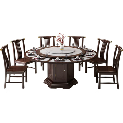 旋转伸缩餐桌可变大扩径变形圆桌