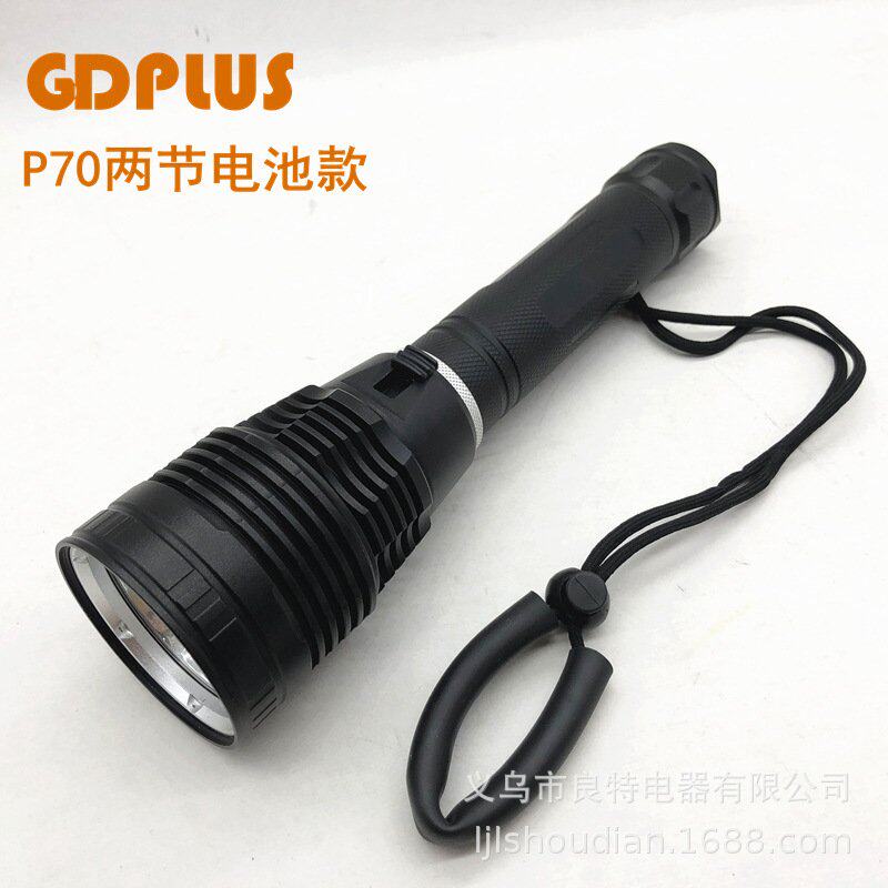 新款2023led多功能黄光白光露营应急灯防身潜水手电筒作业专业