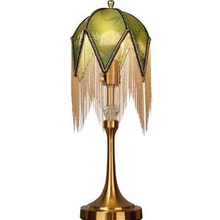 2025新款小台灯卧室新中式国风复古床头灯装饰摆件遥控高级感流苏