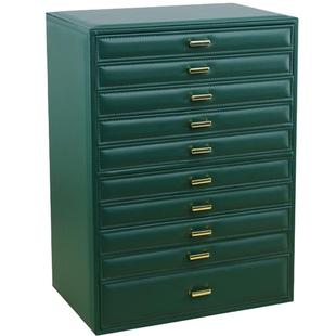 十层大容量首饰收纳盒高档精致欧式珠宝箱戒指项链手镯饰品收纳盒