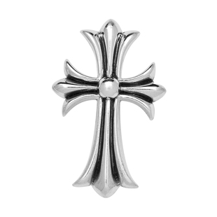 925纯银十字架胸针情侣包扣马甲扣西装鸭舌帽通用款朋克风十字花