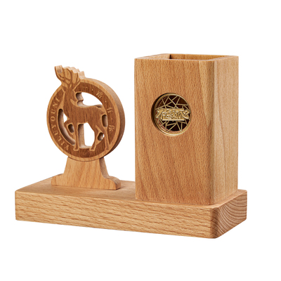 文创实木笔筒礼盒套装定制