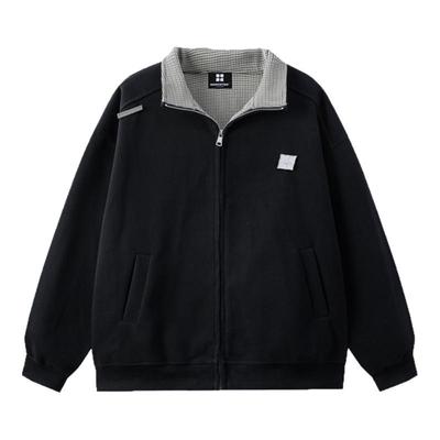 MANYSTON美式高街立领卫衣男春秋