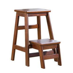 家用实木梯凳折叠多功能凳高凳小梯子垫高凳脚蹬凳吧台凳登高凳子