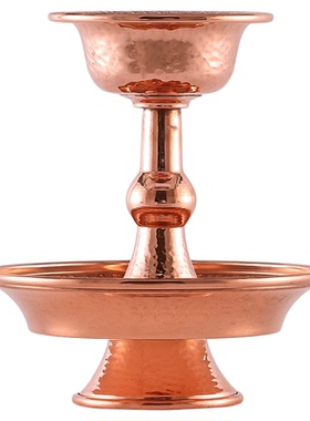 尼泊尔工艺红铜手工护法杯供水杯