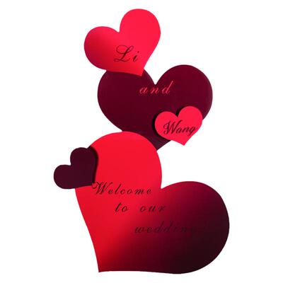 结婚布置订婚宴装饰立体kt板