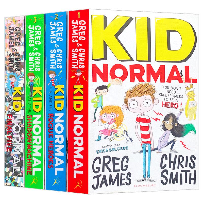 麻瓜小子4册 Kid Normal 学生章节桥梁书超级英雄英文原版独立阅读入门系列章节书插图故事书冒险小说7~12岁