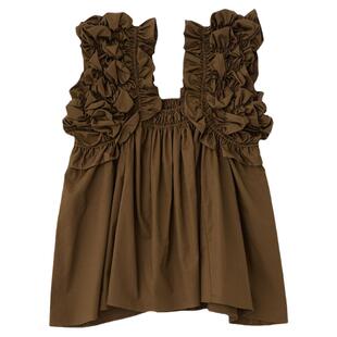 【明星同款】MOUSSY 秋季新品法式优雅吊带衬衫010IS630-9021