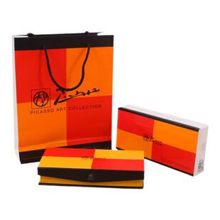 毕加索宝珠笔916金属签字笔签单笔男女生商务办公书写练字学生用生日礼物送礼品礼盒装定制可刻 纯黑色宝珠笔