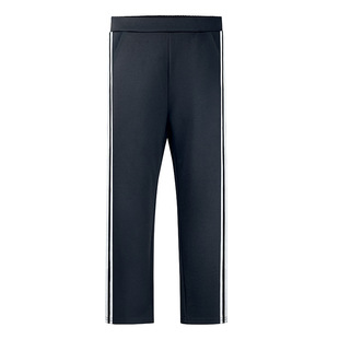 春秋加肥加大码女裤胖MM高腰显瘦胖人竖条运动裤弹力休闲裤 200斤