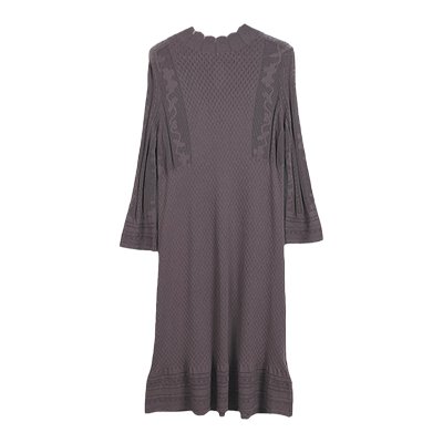 readme修身长款醋纤连衣裙