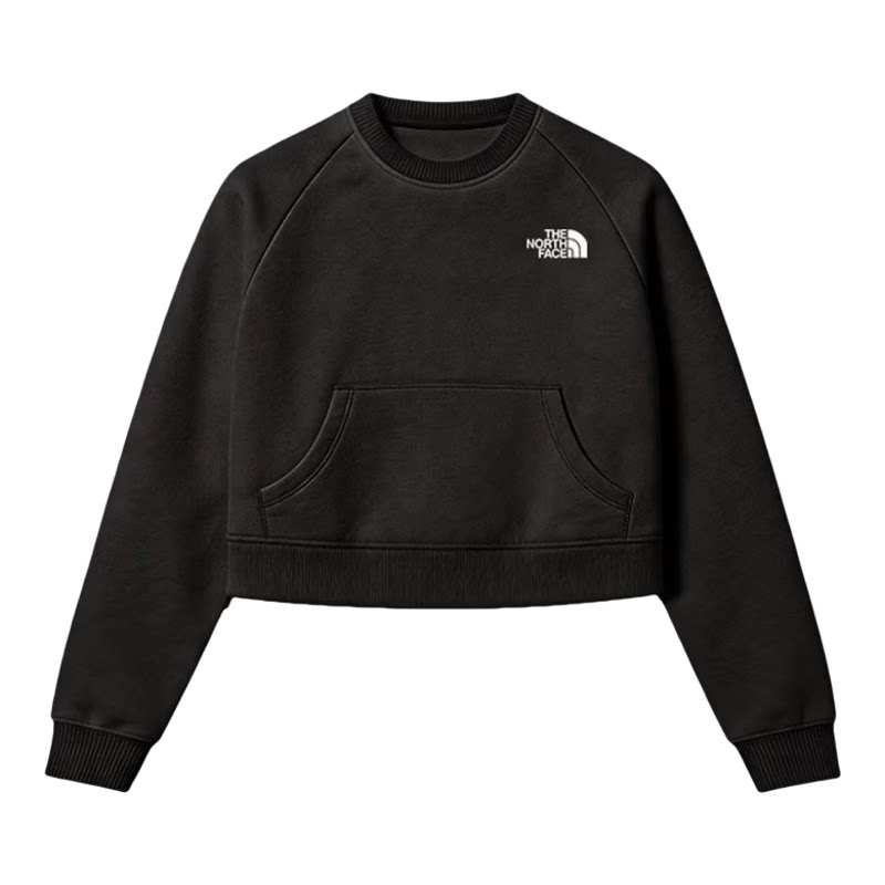 TheNorthFace北面卫衣女26秋冬新款户外针织宽松短款长袖T恤 8KDS