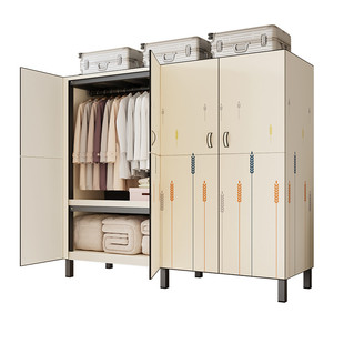 简易衣柜加粗加厚全钢架卧室家用出租房折叠布衣柜2026新款爆款