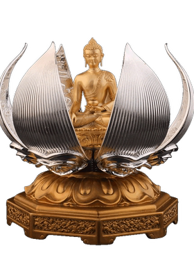 藏村黄铜+白铜室内桌面摆件