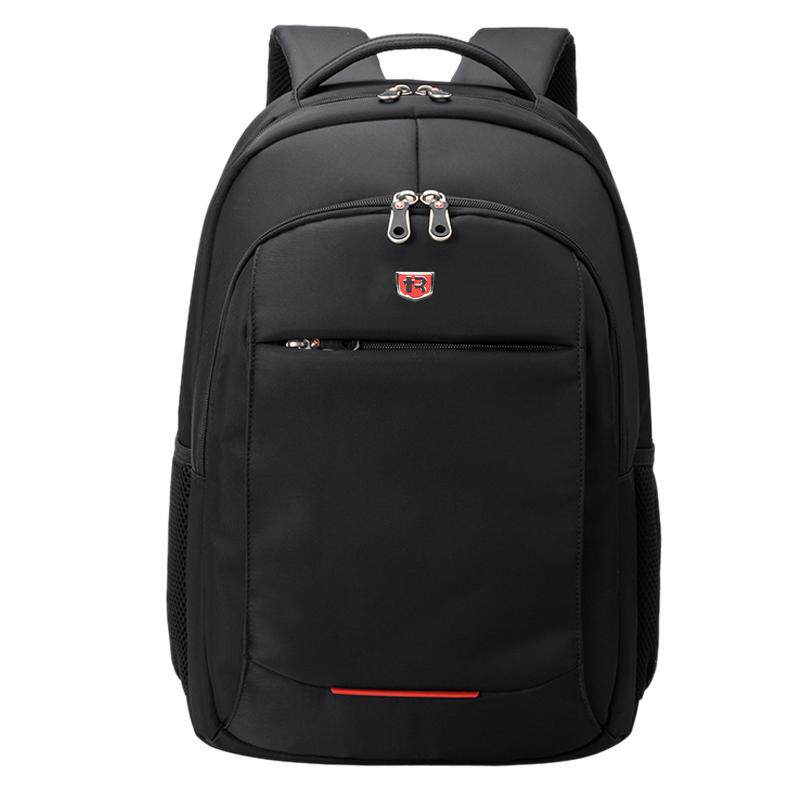 瑞制品牌电脑包双肩包背包定制印LOGO大学生书包旅行黑色男包