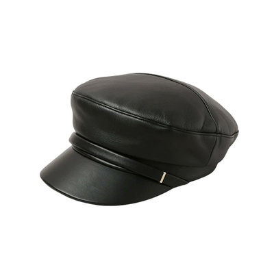 ca4la宅女同款海军帽金属皮帽