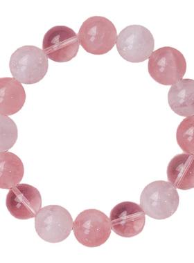 朱珠同款荧雀阁天然水晶粉水晶白幽灵手链手串好运桃花礼物女