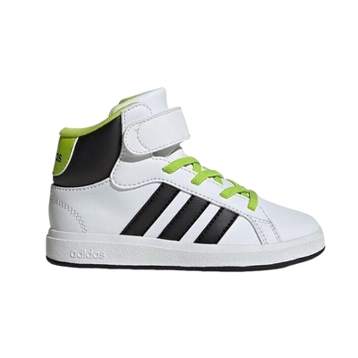 adidas阿迪达斯冬季新款魔术贴中帮休闲板鞋男小童运动鞋 JR0802