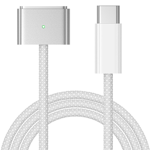 苹果电脑充电线magsafe3磁吸充电线适用苹果Macbook Pro Air M1 M2 M3 M4笔记本电脑电源A2681 A2941 A3113