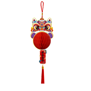 蜂窝灯笼立体挂件2026马年新年挂饰装饰春节过年门口布置财神春字
