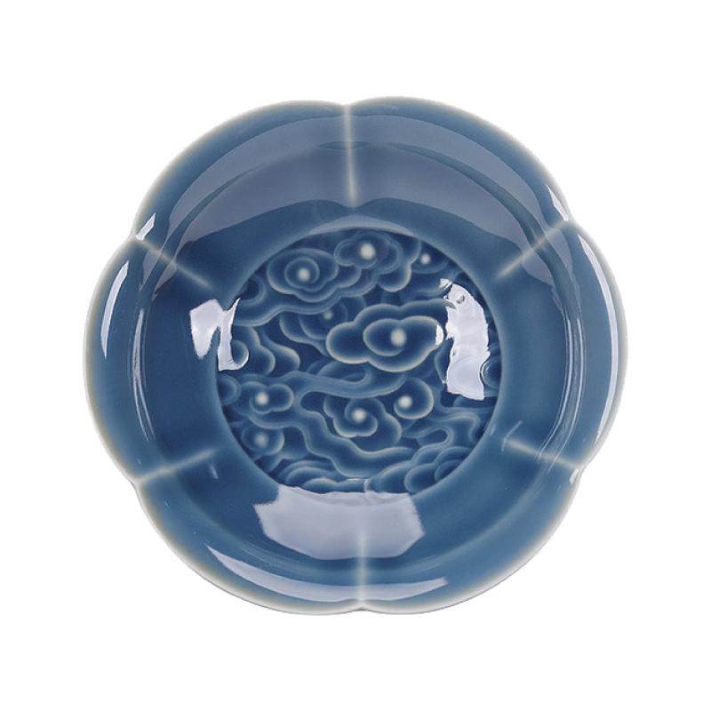 中式茶点盘高脚点心碗茶几装饰