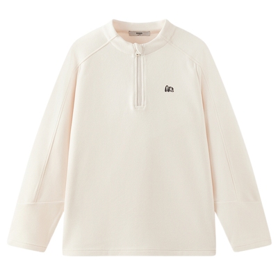 【蓄暖】MQD童装儿童德绒打底衫2025秋冬新款男女童长袖半开襟T恤