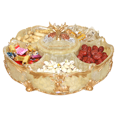 乔迁新居高档干果零食盘欧式轻奢