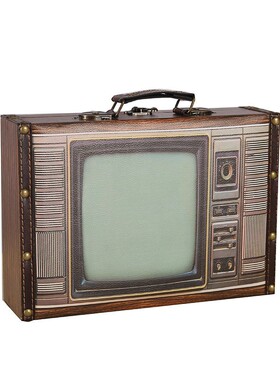 欧式创意复古风老式手提箱摆件