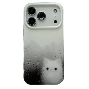 ins治愈系文艺孤独猫咪适用苹果17Promax手机壳iphone16pro新款15小众16pm创意15pm高级感17pro硅胶15pro全包
