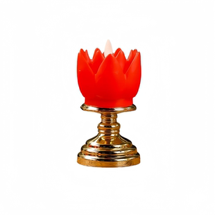 仿真蜡烛电子莲花灯 LED 供佛观音灯 家用佛堂长明灯供奉灯
