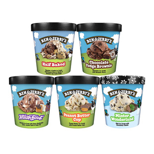 Ben&Jerry's英国进口本杰瑞冰淇淋法国哈根达斯冰激凌瑞士莫凡彼