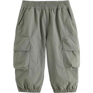 [加绒]马克珍妮男童轻量立体口袋工装裤 宝宝裤子秋冬新款551300