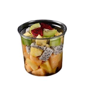 一次性水果捞盒子 网红透明塑料沙拉桶 外卖打包碗餐盒酸奶千层杯