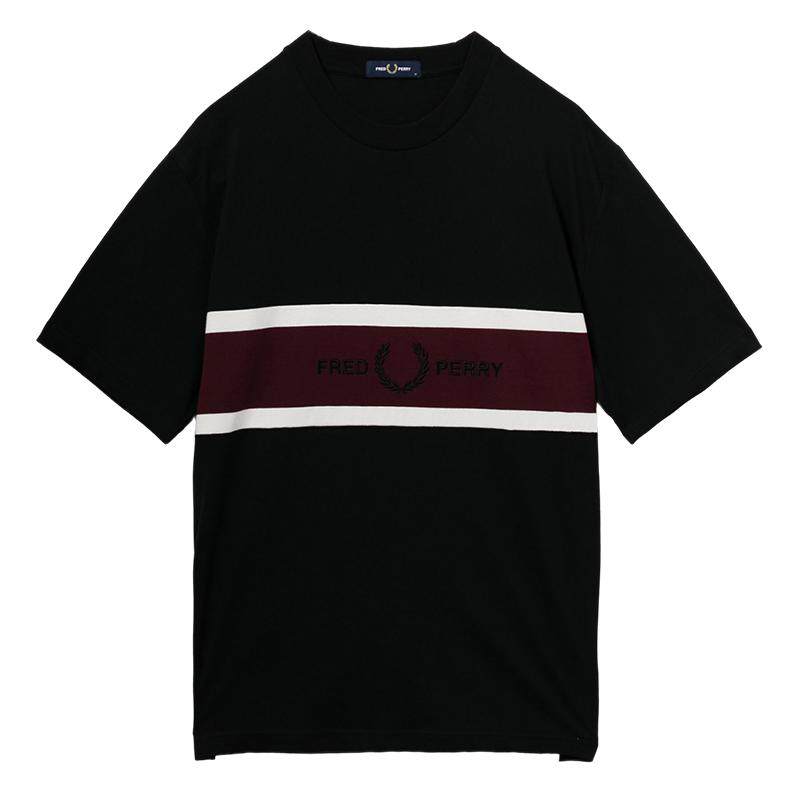 FREDPERRY拼色短袖T恤休闲时尚