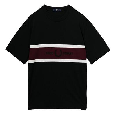 FREDPERRY拼色短袖T恤休闲时尚