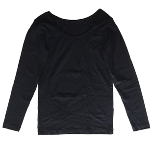 格凯男士竹纤维莫代尔超薄秋衣青年大圆领贴身保暖上衣秋冬打底衫