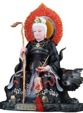 黑妈妈胡娘娘黄天霸蟒天龙摆件