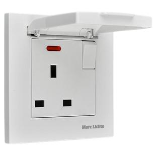 86型法式德标欧规16A插座面板带开关USB快充防溅型墙壁插座面板