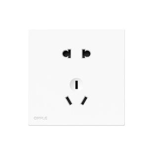 欧普开关插座面板墙壁暗装一开5五孔多孔86型USB无框悦歆大面板Z