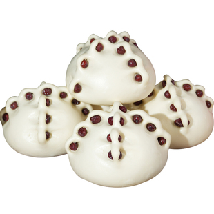 盖盖食品胶东传统手工大枣饽饽米宝豆包花饽饽馒头年货送礼带馅