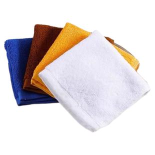 纯棉加厚白色方巾酒店餐厅厨房餐饮店擦桌子全棉抹布吸水不掉毛