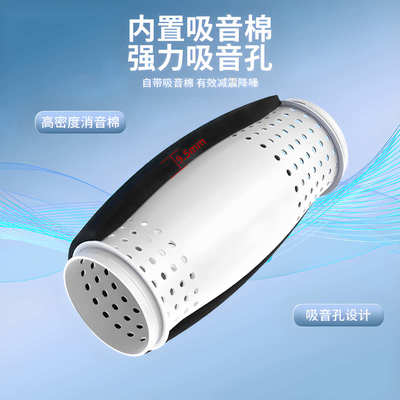 无声超静音管道抽风机强力家用卫生间排气扇厨房抽油烟排风换气扇